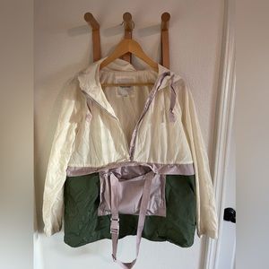 Madewell color block rain jacket